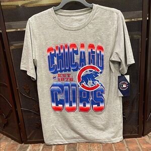 Chicago Cubs Gray Short Sleeve Kids Tee